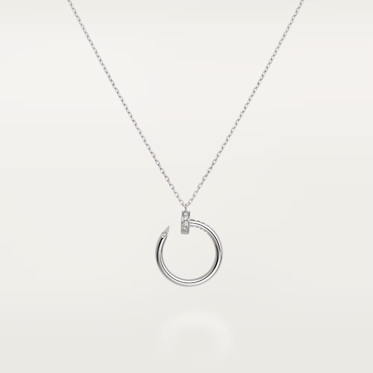 [Renovia Jewelry]JUSTE NECKLACE HALF DIAMOND