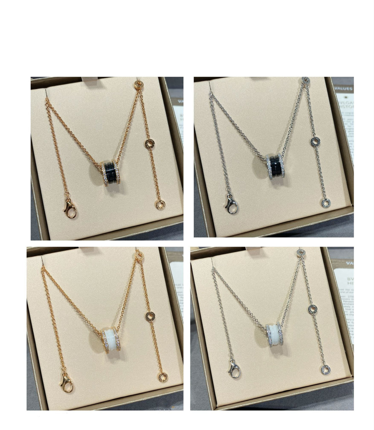 [Renovia Jewelry]ZERO 1 DIAMOND CERAMIC NECKLACE