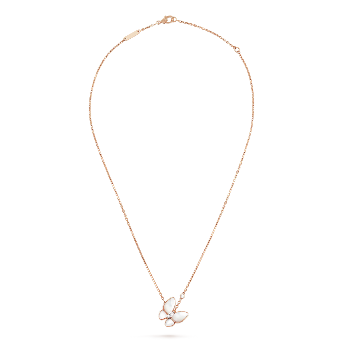 [Renovia Jewelry]BUTTERFLY MOP DIAMOND NECKLACE