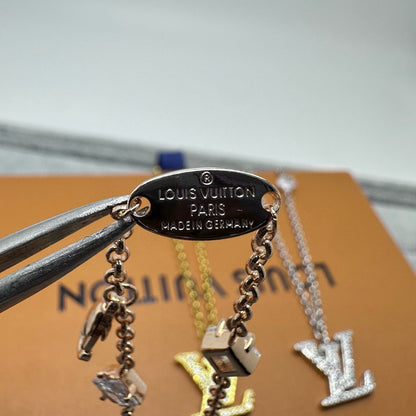[Renovia Jewelry]FULL DIAMOND LETTER NECKLACE