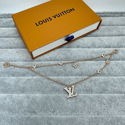 [Renovia Jewelry]FULL DIAMOND LETTER NECKLACE