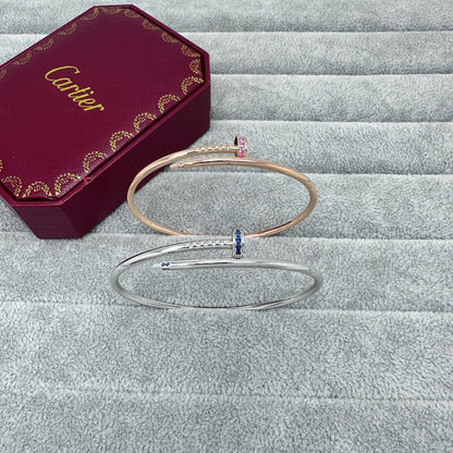 [Renovia Jewelry]JUSTE BRACELET 2.5MM PINK STONES AT BOTH ENDS