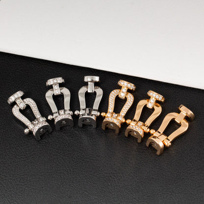 [Renovia Jewelry]FORCE LARGE HORSESHOE FULL DIAMOND BRACELET GOLD