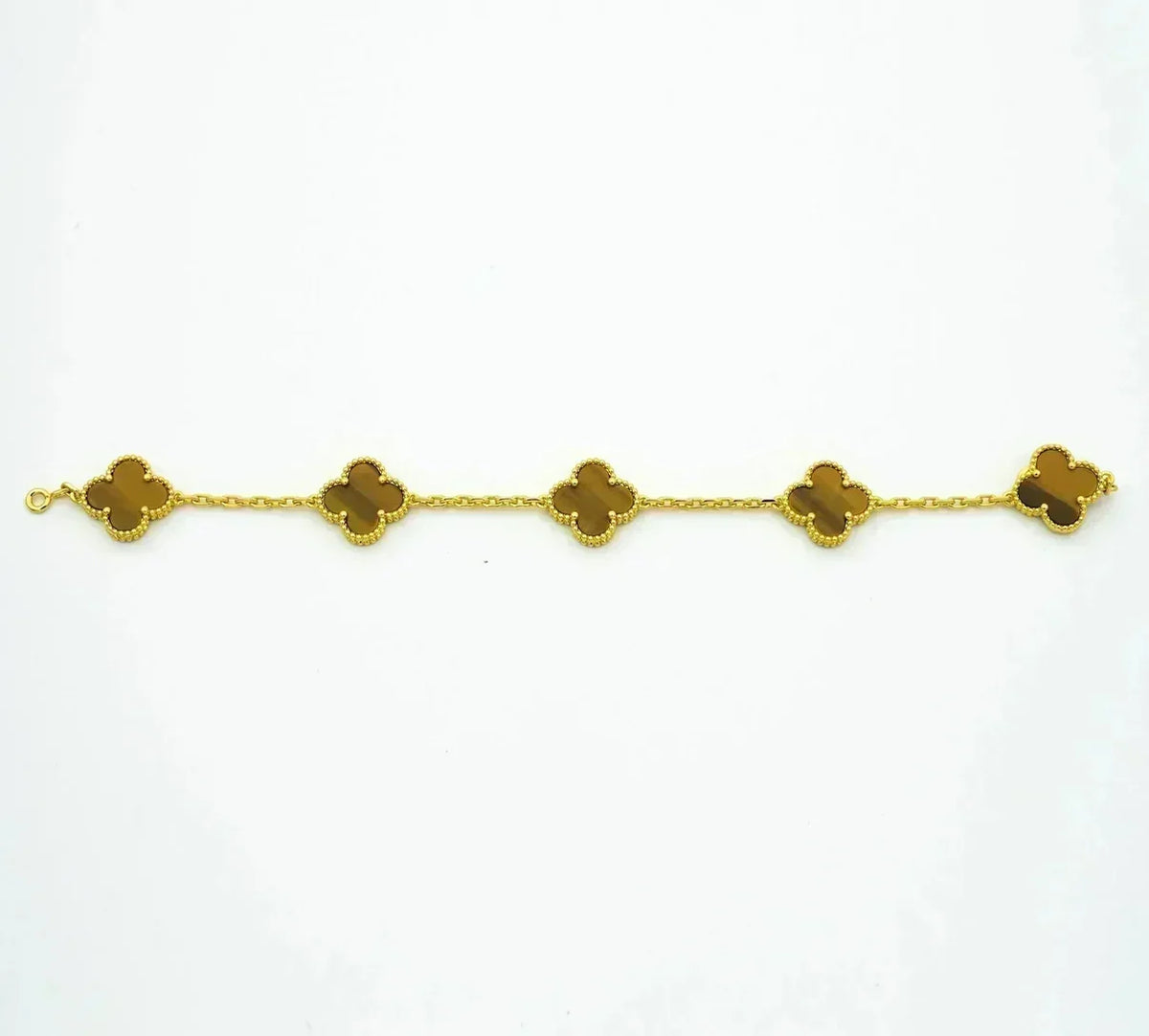 [Renovia Jewelry] CLOVER 5 MOTIFS TIGER EYE BRACELET COLLECTION
