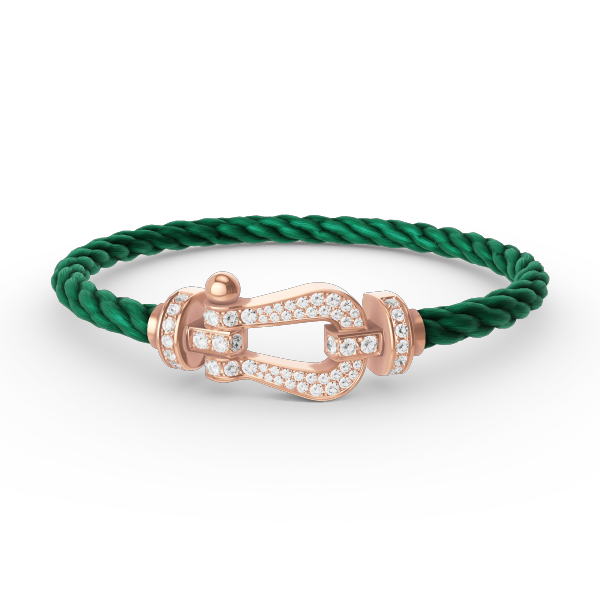 [Renovia Jewelry]FORCE LARGE HORSESHOE FULL DIAMOND BRACELET ROSE GOLD